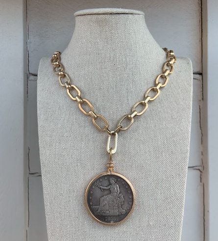 Handmade Coin Necklace XL