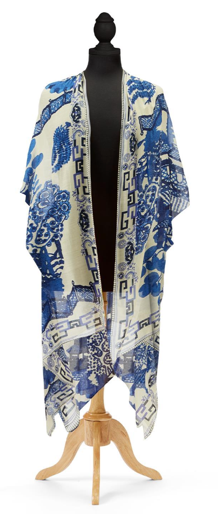Giant Willow Blue Long Kimono