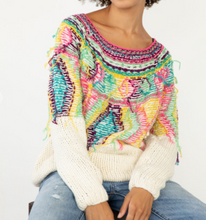 Load image into Gallery viewer, Multi Oversized Bohemian Pullover Sweater