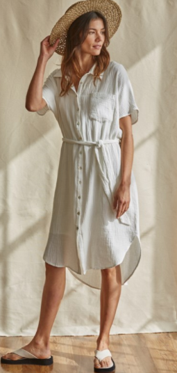 Short Sleeve Cotton Dress
