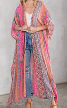 Load image into Gallery viewer, Boho Coral Multi Marrakesh Print Wrap