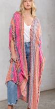 Load image into Gallery viewer, Boho Coral Multi Marrakesh Print Wrap
