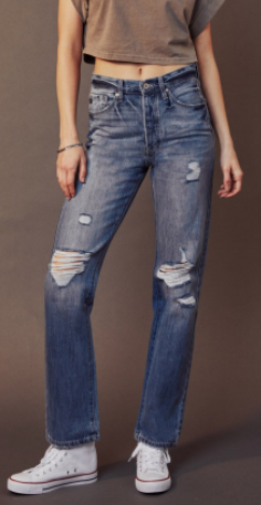 High Rise 90's Straight Fit Jeans