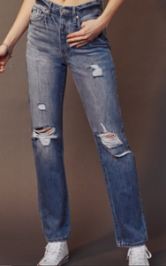 High Rise 90's Straight Fit Jeans
