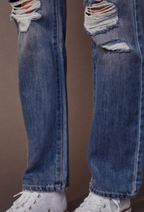High Rise 90's Straight Fit Jeans