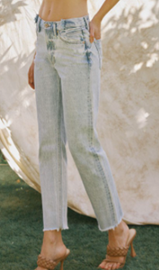 High Rise Straight Fit Jeans