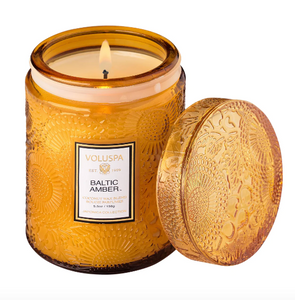 Baltic Amber Small Glass Jar Candle