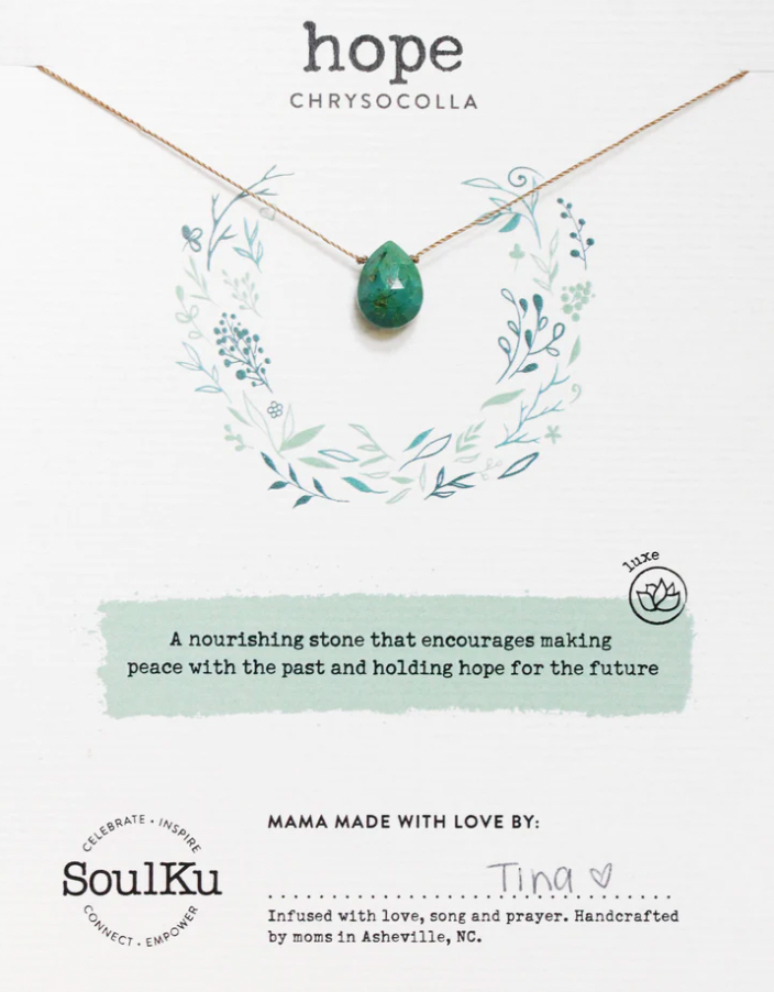Chrysocolla Luxe Necklace- Hope