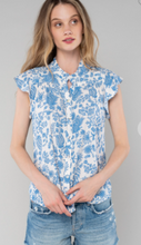 Load image into Gallery viewer, Dusty Blue Resort Blouse