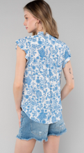 Load image into Gallery viewer, Dusty Blue Resort Blouse