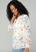 Load image into Gallery viewer, Dusty Sage Floral Blouse