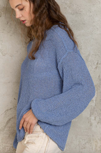 Load image into Gallery viewer, Knit Thin Sweater - Blueberry