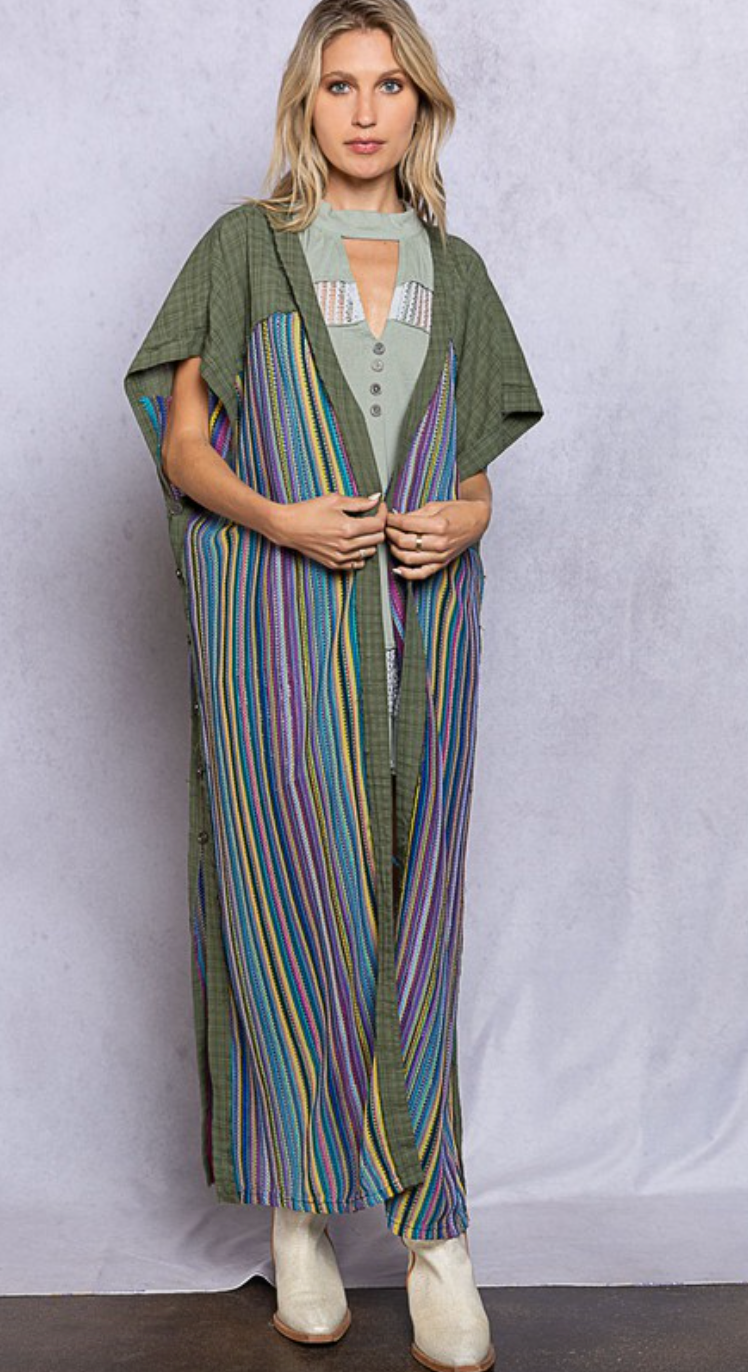 Multi Open Cardigan Wrap