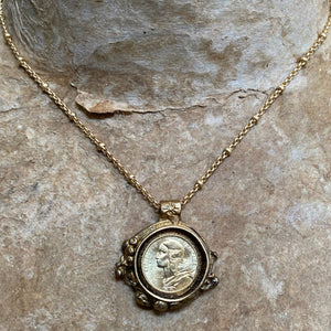 Marianne Gold Coin Necklace - Small