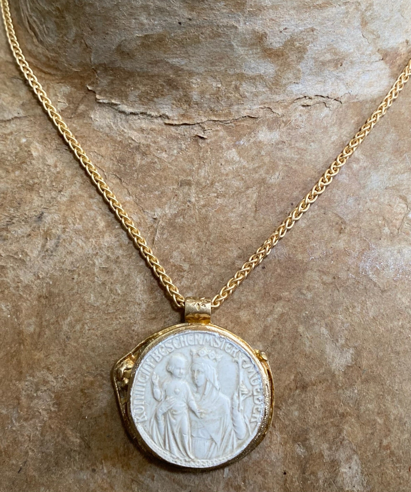 Holy Mother Intaglio Necklace